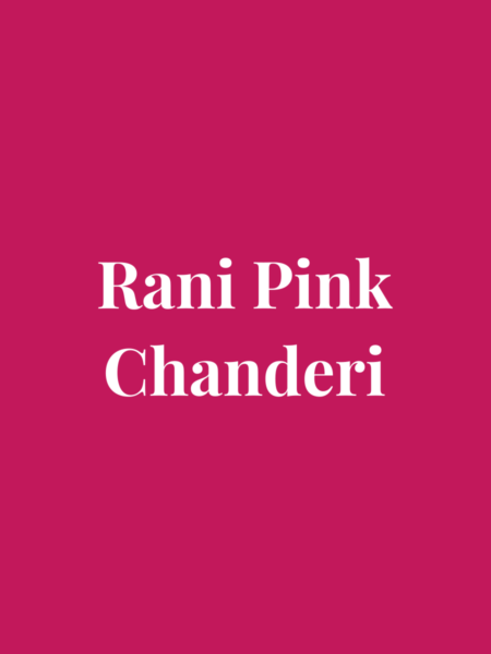 Rani pink Chanderi saree with gold zari buttis